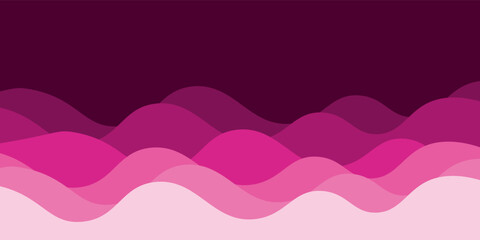 Fototapeta premium water flow abstract vector seamless background. Pink waves pattern vector seamless background.