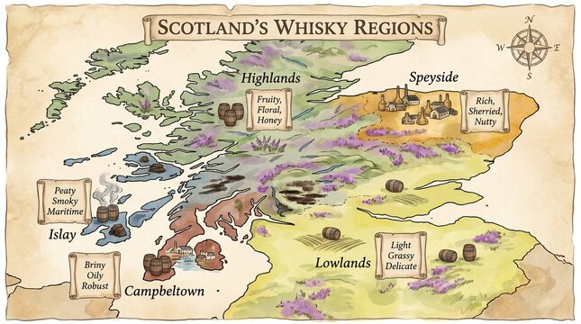 Discover Scotland's Whisky Regions: A Comprehensive Guide to Tasting and Tradition in Craft Distillation