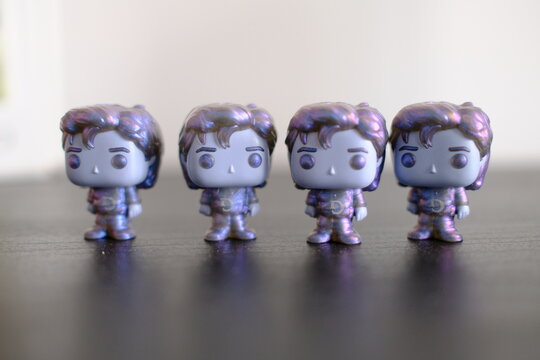 Belgrade, Serbia &ndash; April 22, 2026 &ndash; Kinder Joy Stranger Things toy figure of Steve Upside Down close-up