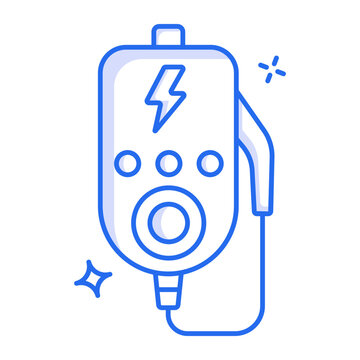 A linear icon showing a wallbox