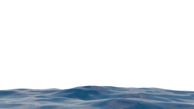 Calm blue water surface wave motion background seamless ocean ripple animation abstract liquid scene 4K 3D video loop