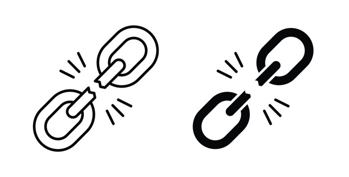 Weakness icon pack flat black, Editable line icons