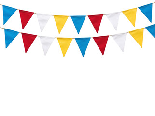 Obraz premium colorful ribbons related 4th of July lisolated on white