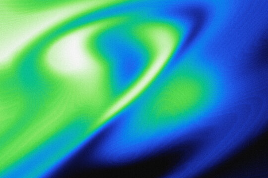 Bold Neon Lime Green And Royal Blue Swirl Gradient Background With Glowing White Center And Dynamic Wave Pattern
