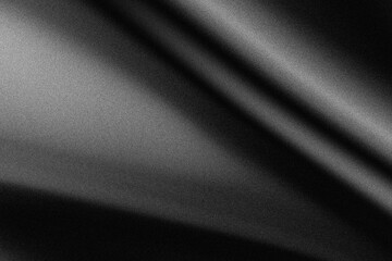 Fototapeta premium Dark Black Monochrome Abstract Background With Soft Gray Light Shadow Diagonal Lines And Grainy Film Effect