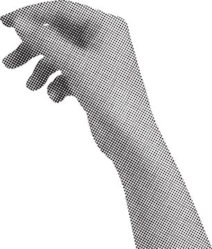 Illustration of a human arm bone with detailed texture