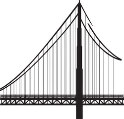 Fototapeta premium USA San Francisco Golden Gate Bridge Silhouettes Low Competition
