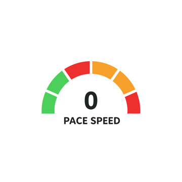 Speedometer gauge showing zero, representing low speed or inactivity
