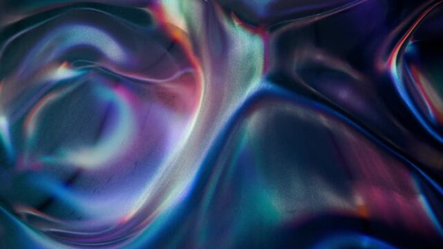 Iridescent Scratchy Dark Metal, Looped Background