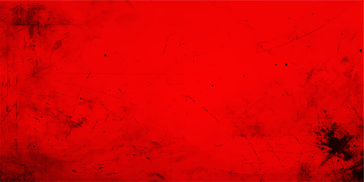 Vibrant red textured grunge background offering a bold statement of passion and energy. Perfect for creating a visual impact.