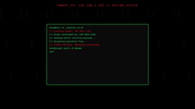 Dark-themed terminal interface displaying network analysis with various IP addresses and statuses