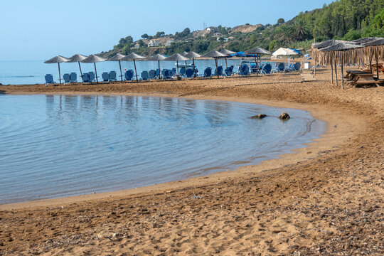 Amazing view of Lepeda Beach, Cephalonia, Greece