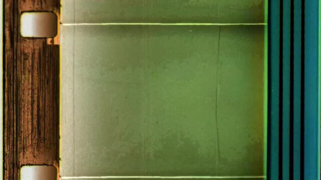 Color Film Leader 16mm Aged Projection Background. High quality 4k footage