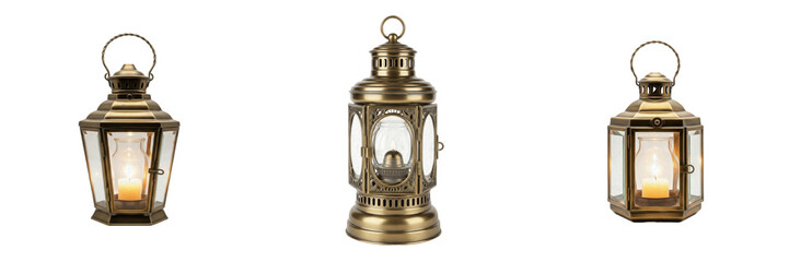 Vintage Decorative Brass Lantern with Glass Panels, Traditional Oriental Oil Lamp Design, Elegant Home Decor Lighting, Antique Metal Lantern for Garden and Interior Atmosphere. © Jhon .FP