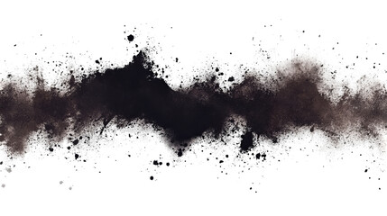 Fototapeta premium An abstract black void surrounded by a cloud-like structure of textured gray and white