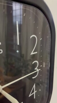 Close Up of Clock Face Concept for Time Passing and Deadline