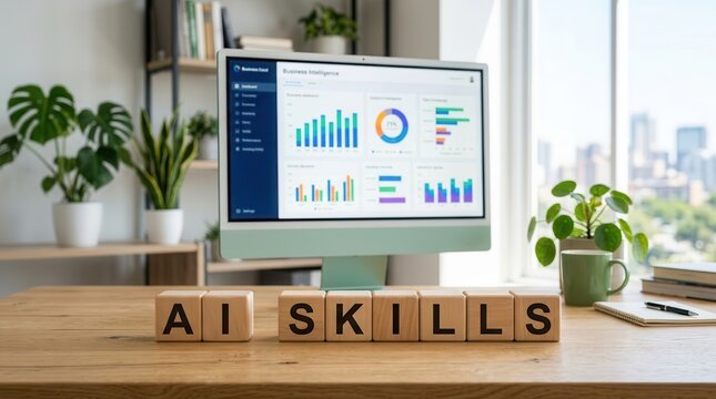 Hiring and reskilling strategies for career growth through AI skills and talent assessment.