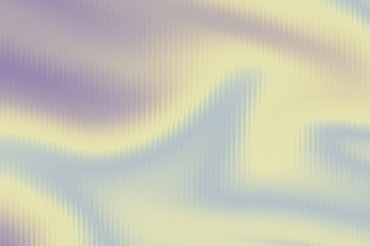 Abstract Muted Pastel Lavender, Lemon Yellow, Soft Blue Gradient Background With Vertical Blur Streak And Zigzag Wave