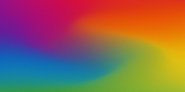 Abstract Saturated Rainbow Gradient Blur Background With Red, Orange, Yellow, Green, Blue And Purple