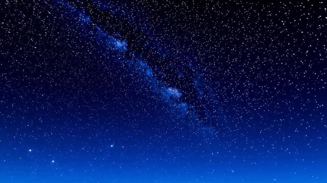 Night sky with stars and gradient blue