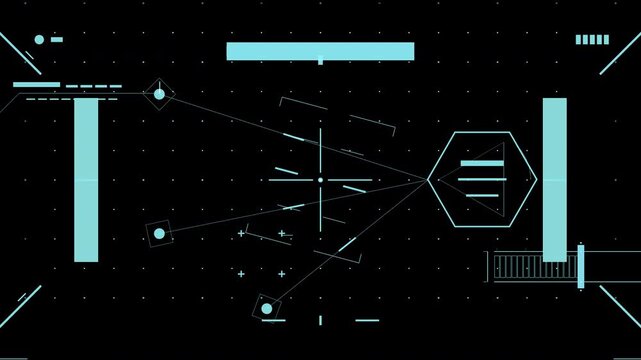 Dynamic Smart HUD Drone Swarm Commander: Master UI Screen : 4K Alpha