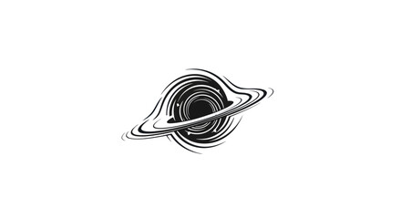 Abstract Black Hole Illustration - Cosmic Swirl © Ulfi