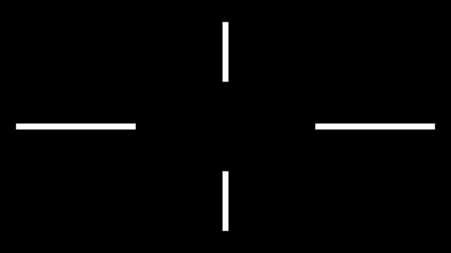 Digital crosshair animation target