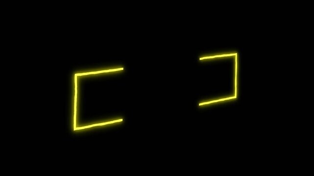 abstract 2D effect empty title montage reveal effect with alpha channel
