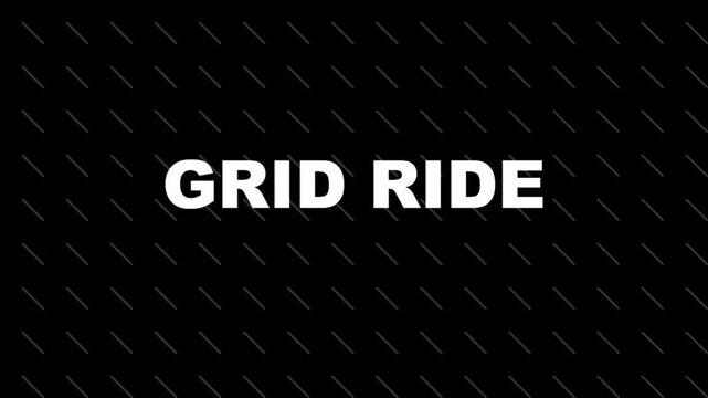 Dynamic grid ride animation abstract