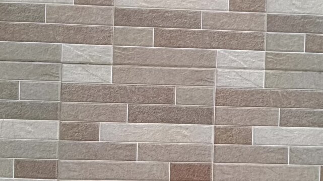 Minimalist neutral stone tile wall texture background pattern surface design