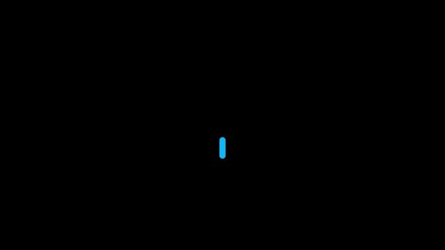 Minimalist blue loading animation