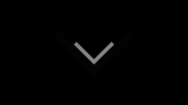 Minimalist down arrow ui animation