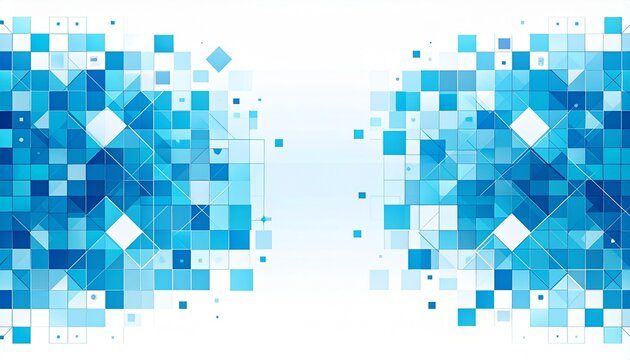 Seamless geometric pattern of interwoven squares and rectangles, abstract background