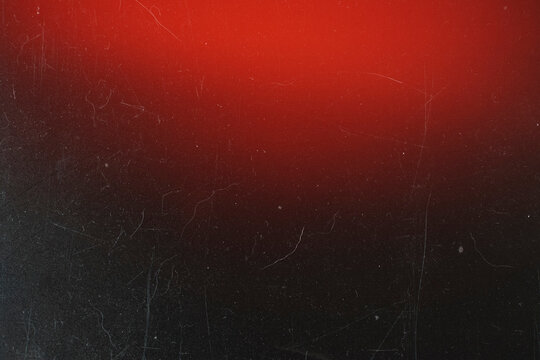 Grungy black textured background with dust scratches and a bright red top gradient glow