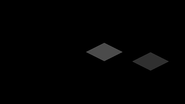 Minimalist isometric animation square