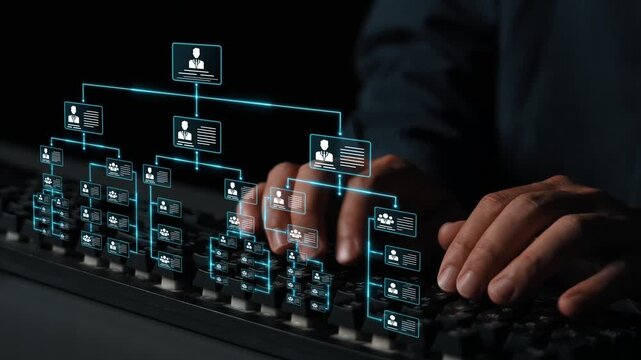 Corporate org chart and team structure show hierarchy, team, and structure for clear organization, management, and operational planning Marrow