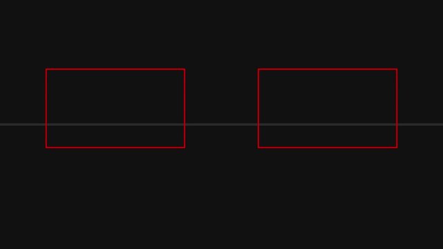 Minimalist red frame ui animation