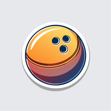 Stylized Bowling Ball Icon