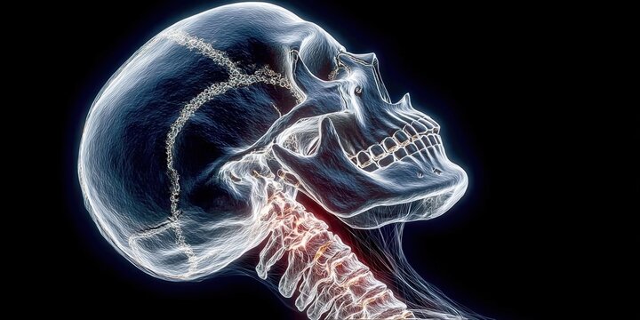 Digital X-ray of Human Skeleton in Medical Setting for Healthcare and Diagnostics