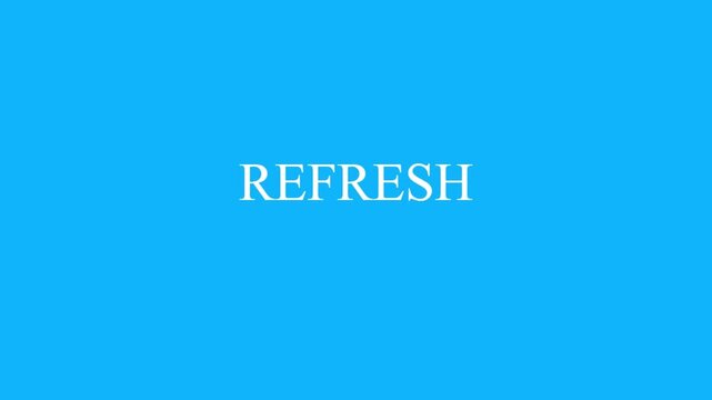 Refresh text animation reload update