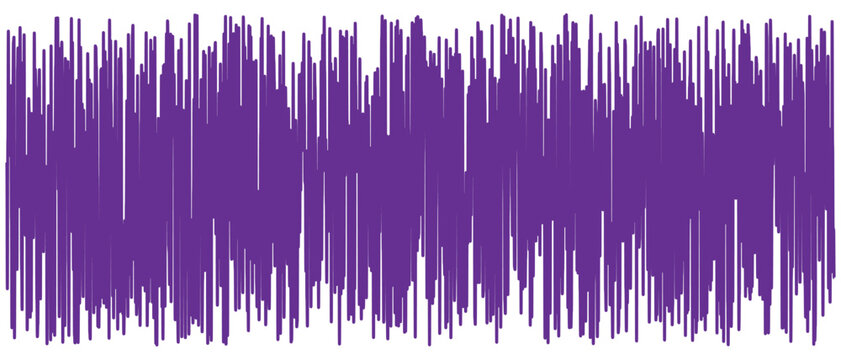 Abstract purple soundwave pattern with vertical bars and dynamic rhythm for music visualization, audio design and digital media industry