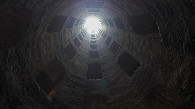 Orvieto, Italy - April 16, 2026: Saint Patrick's well in Orvieto