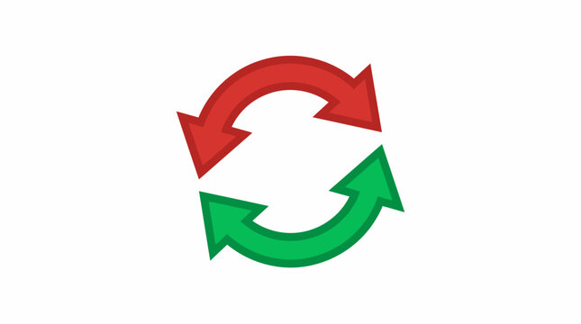 red arrow green