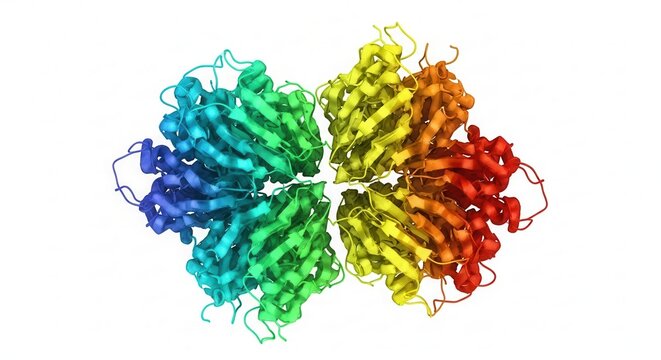 A vibrant three-dimensional molecular protein structure representation for advanced biological