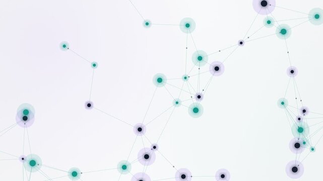 4K Luminous Neural Network Animation, Modern Corporate Data Connectivity Web, Clean Light Background AI Technology Motion Graphic, Professional Abstract Science Networking Backdrop