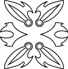 Obraz premium Ornate floral design elements for decoration