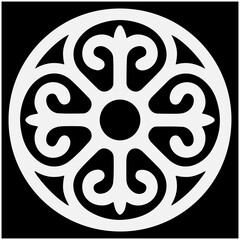 traditional pattern white © Ruska Studio