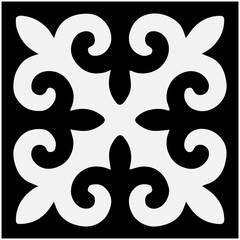 traditional pattern white © Ruska Studio
