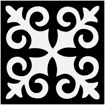 traditional pattern white