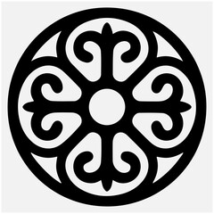 traditional pattern white © Ruska Studio